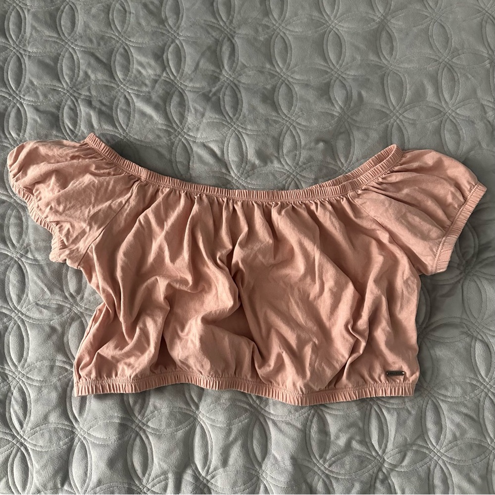 Hollister Light Pink Elastic Top
